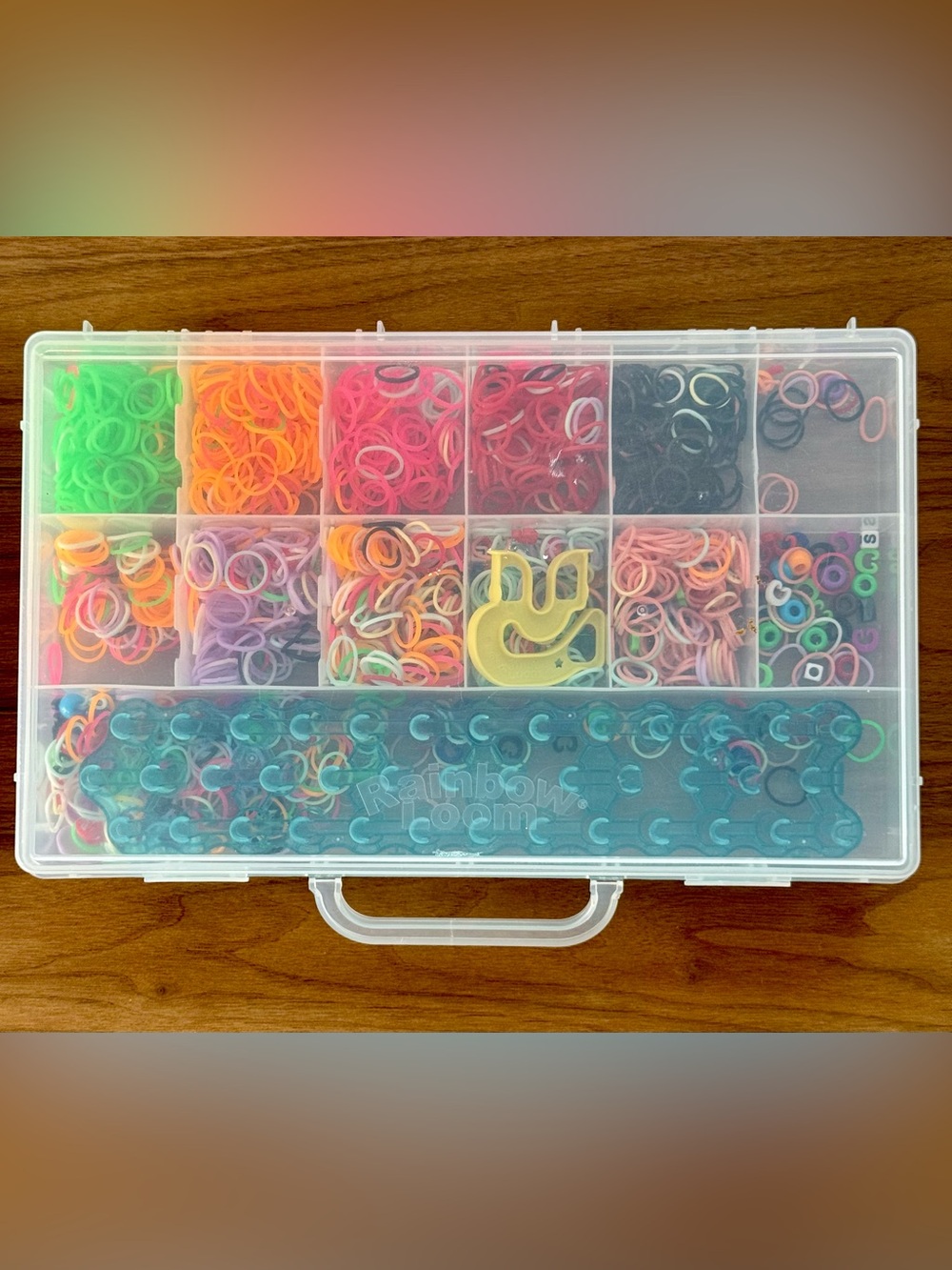 Rainbow Loom Kit * Storage Case * Bands Clips Hook Tool